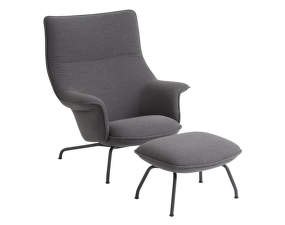 Kreslo Doze Lounge Chair & Ottoman, ocean 80/anthracite