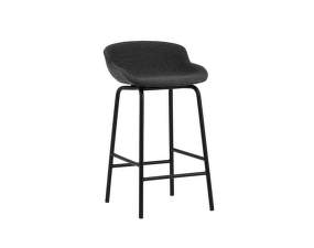 Celočalúnená barová stolička Hyg Barstool 65, black/main line flax