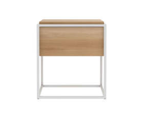 Nočný stolík Monolit, oak/white