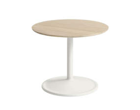 Odkládací stolík Soft Side Table Ø48 x 40 cm, solid oak / off-white