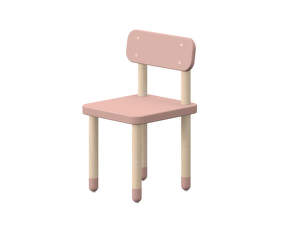 Detská stolička s operadlom Dots, rose