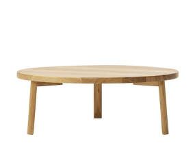 Konferenčný stolík Ease Ø90 cm, solid oak
