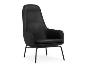 Kreslo Era Lounge high steel, Ultra Leather