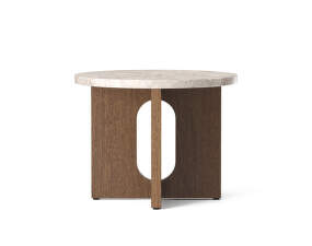 Odkladací stolík Androgyne, dark stained oak/Kunis Breccia Sand