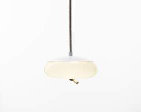 Závesné svietidlo Knot Small Disco PC1037, opaline / white matte