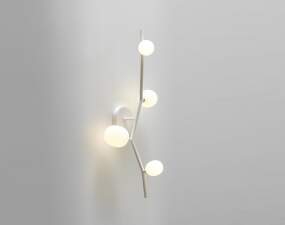 Nástenná lampa Ivy Wall 4 PC1219, triplex opal / white