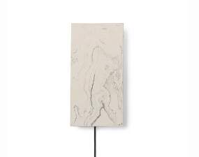 Nástenná lampa Argilla, marble white