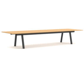 Stôl Boa 420x128x75 cm, charcoal / oak