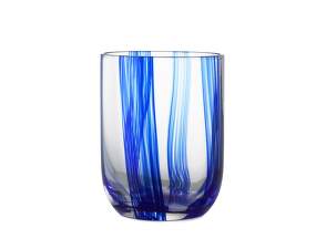 Pohár Stripe Glass, blue stripes