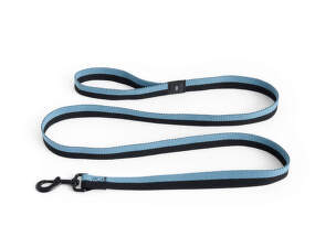 Vodítko Dogs Leash Flat M/L, blue/black