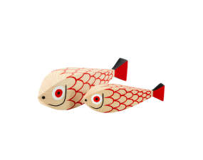 Dekorácia Wooden Doll Mother Fish & Child