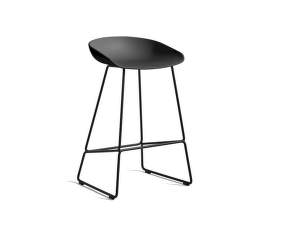 Barová stolička AAS 38 Low Black Powder Coated Steel, black