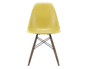 Stolička Eames Fiberglass DSW, ochre light/dark maple