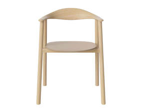 Jedálenská stolička Swing, white pigmentet lacquered oak