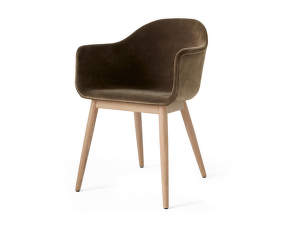 Stolička Harbour Chair Wood, City Velvet CA 7832 078 / natural oak