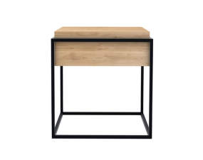 Odkládací stolík Monolit, oak/black
