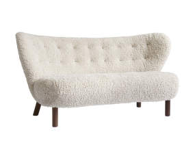 Sofa Little Petra VB2, walnut / sheepskin