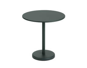 Stolík Linear Steel Café Table Ø70, dark green