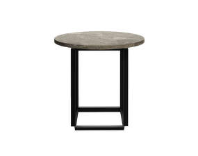 Odkládací stolík Florence Side Table Ø50, gris du Marais marble / black