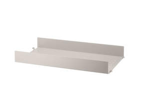 Polica String Metal Shelf High Edge 58 x 30, beige