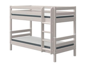 Detská poschodová posteľ Classic, rovný rebrík, grey washed