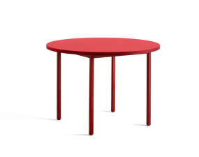 Jedálenský stôl Two-Colour Ø105, maroon red/red