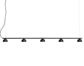 Závesná lampa Blush rail 5, matt black