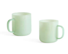 Sklenený hrnček Borosilicate 2 ks, jade light green