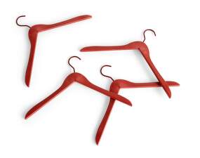 Ramienka Coat Hanger set 4 ks, cherry red