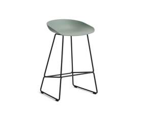 Barová stolička AAS 38 Low Black Powder Coated Steel, fall green