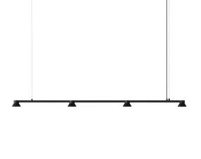 Závesná lampa Hat Lamp Linear Large, black