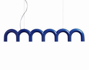 Závesné svietidlo Arch Straight, blue