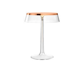 Stolná lampa Bon Jour, copper/transparent