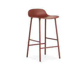 Barová stolička Form 65 cm, red/steel
