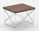 Occasional Table Walnut Chrome