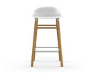 Barová stolička Form 65 cm, white/oak