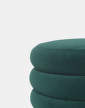 Pouf Round small, dark green