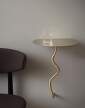 stolik-Curvature Wall Table, brass