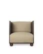 kreslo Rum Lounge Chair, dark stained / natural