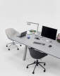 stul-Boa Table 350x128x75 cm, metallic grey / grey