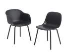 stolicka Fiber Outdoor Side Chair, anthracite black