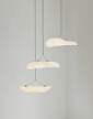 lampa-Tense Chandelier Ø55, white tyvek