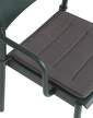 podsedak-Linear Steel Chair Seat Pad, dark grey