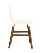 zidle-Form Chair Walnut, cream