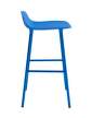 stolicka-Form Bar Chair 65 cm Steel, bright blue