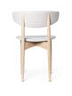 Čalúnená jedálenská stolička Herman Wood, white beech/off-white