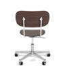Kancelárska stolička Co Task Chair, polished aluminium/dark oak
