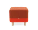 Pouf Sumo, Orange Red Hybrid