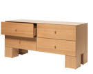 Komoda Kuben Drawers 2x2, natural oak