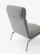 Kreslo Muno LN16 High Back, Hallingdal 126/dark chrome